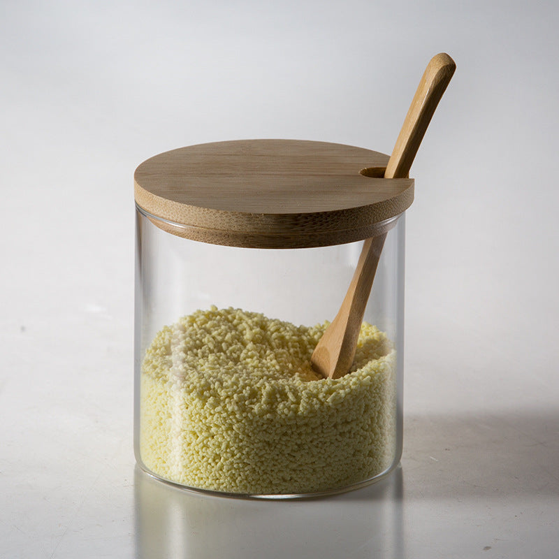 Bamboo Lid Glass Storage Jar