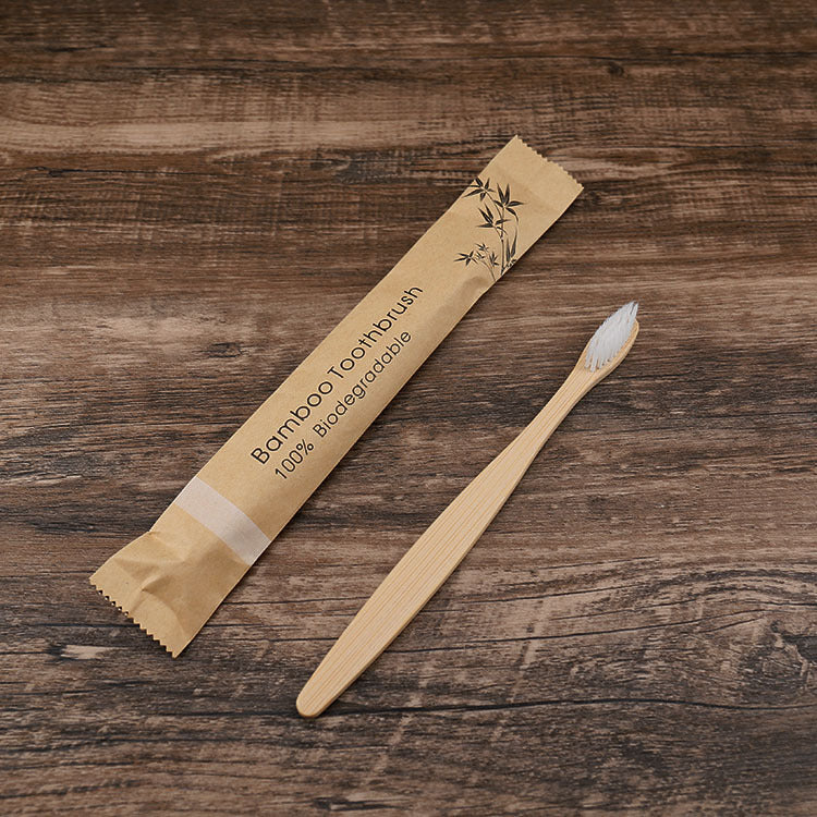 Natural Bamboo Toothbrush Set | Charcoal Bristles