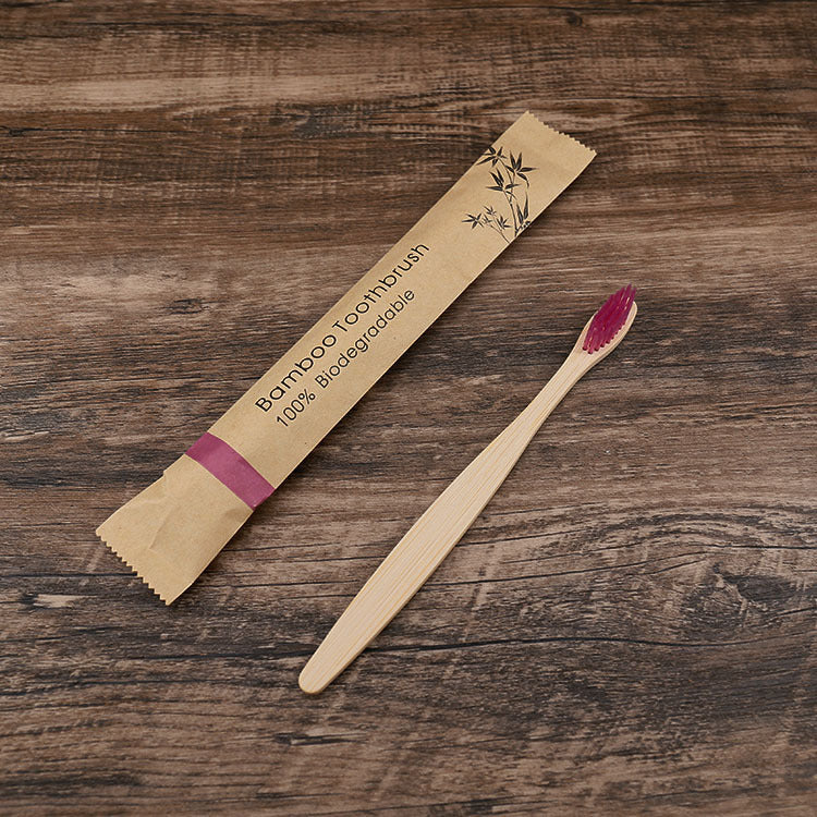 Natural Bamboo Toothbrush Set | Charcoal Bristles