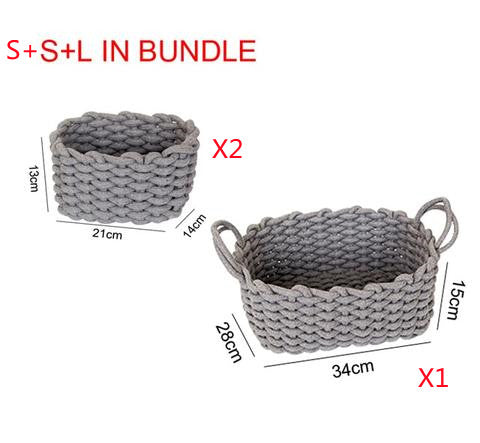 Nordic Cotton Rope Storage Basket
