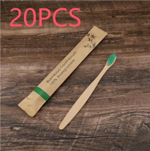 Natural Bamboo Toothbrush Set | Charcoal Bristles