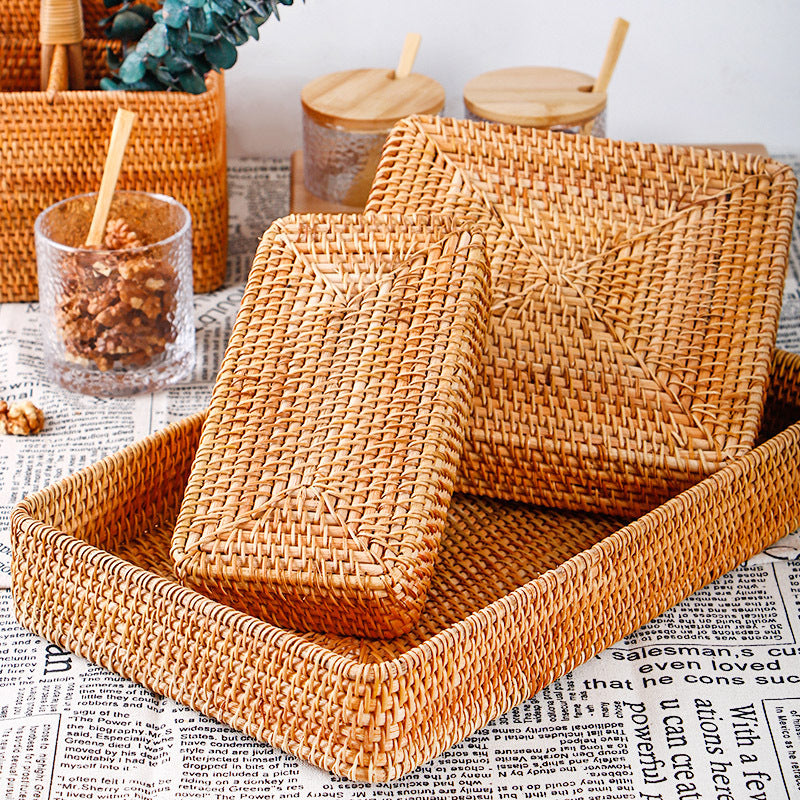 Handmade Rattan Woven Storage Basket