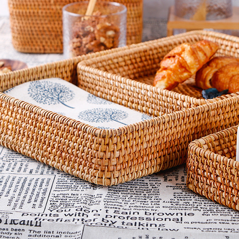 Handmade Rattan Woven Storage Basket