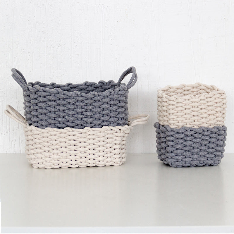 Nordic Cotton Rope Storage Basket